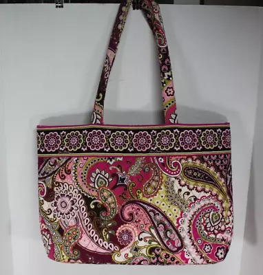 Vera Bradley - East West Tote  - Very Berry - Retired - Magnet Close 15 X 12 X 4 • $35.95