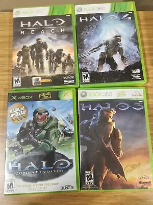 Lot HALO Xbox & 360 Games : Original Halo Combat Evolved / 3 /4 / Reach • $34.99