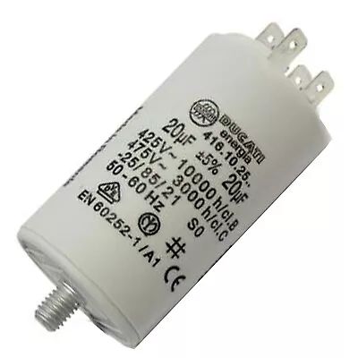 £9.49 • Buy Genuine 20uf Ducati Capacitor Motor, Generator, Pump