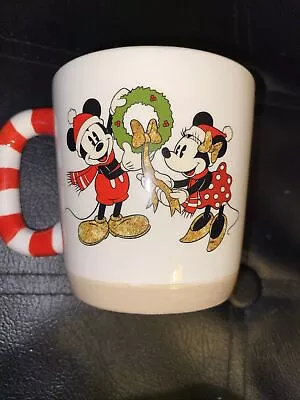 Disney Parks Christmas Mug Cup Minnie Mickey Joy Ceramic 3.5 “ • $13.99