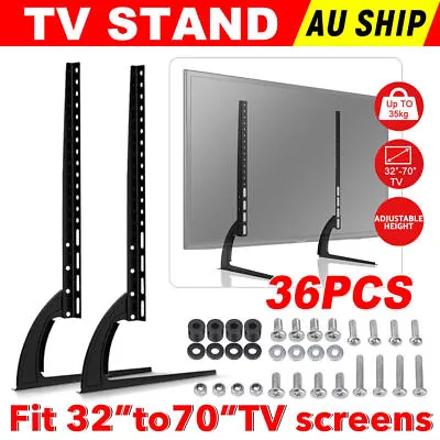 Universal Desktop TV Stand Legs Bracket Base For LCD LED Samsung 14-70'' Screen • $25.99