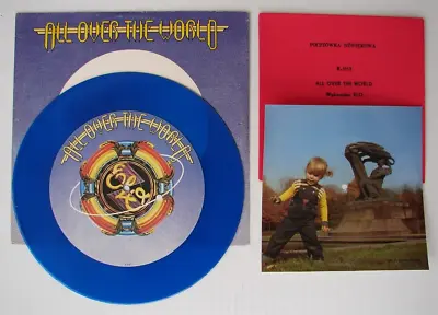 Electric Light Orchestra ELO All Over The World 10  UK BLUE VINYL XANADU & FLEXI • $110