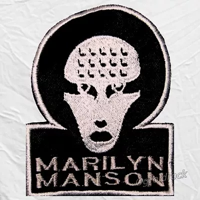 Marilyn Manson Omega Logo Embroidered Patch Mechanical Animals Spooky Kids • $8.99