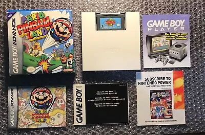 Mario Pinball Land GBA Game Boy Complete Very Good Condition- See Working Pics • $68.95