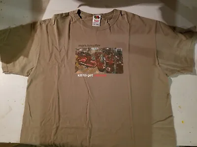 MARK KNOPFLER Tour Shirt 2008 KILL TO GET CRIMSON • $36.95