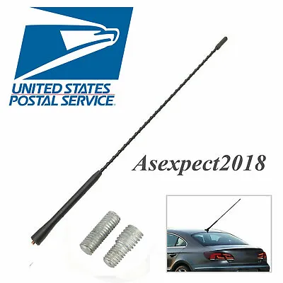 USPS New 16  Universal Car Antenna Long Whip Style Radio AM/FM Antena Roof Mast • $7.19