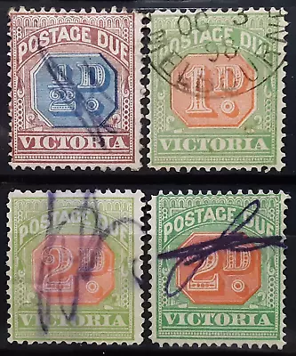 Victoria Australia Postage Due Stamp Collection Lot Of 4 Used • $0.99