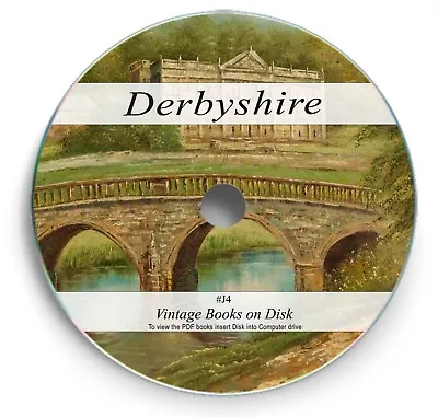 £4.60 • Buy 130 Rare Old Derbyshire Local History Books On Dvd- English Genealogy Legends J4