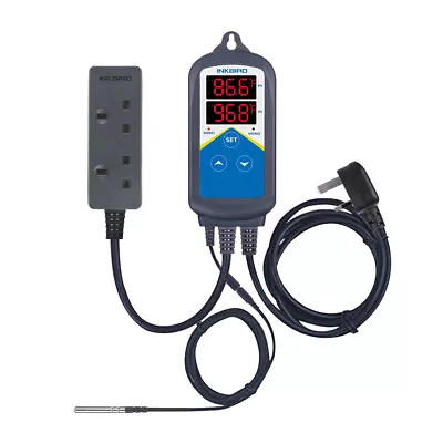 Inkbird Digital Only Heat Temp Controller Thermostat C/F Sensor Timer 220V AC UK • £21.69