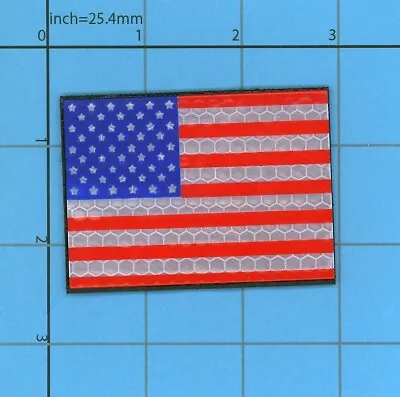 Usa Flag Militia Liberty America Army Reflective Solas Patch B13 • $6.95