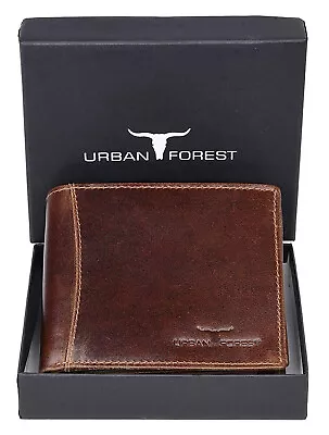 $33.32 • Buy NEW Brown Leather Men's Wallet Bi-fold RFID Blocking Premium Quality