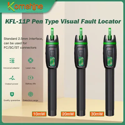 Pen Type Fiber Visual Fault Locator KFL-11P Fiber Optical VFL 1MW10MW20MW30W • $24.90