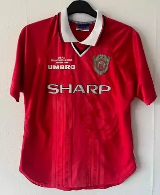 Pre-owned Genuine Manchester United 1999 Shirt Mens Medium • £36
