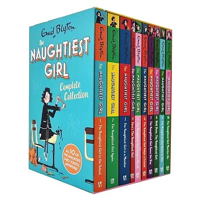 Enid Blyton Naughtiest Girl School Adventures Books 1 - 10 Collection Box Set   • £19.89