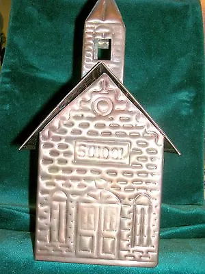 Hand Hammered Solid Copper Schoolhouse Bank By Artist Michael Bonne • $179