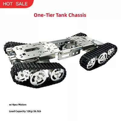 One-Tier Tank Chassis Obstacle Crossing Robot Chassis Load 12Kg/26.5Lb TS800S • $147.86