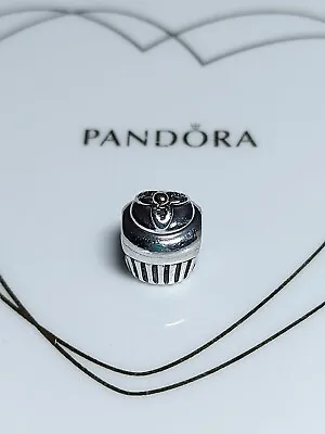 Genuine Pandora Silver🧁Pretty Cup Cake Two Tone 14ct Gold Charm 925 ALE • £12