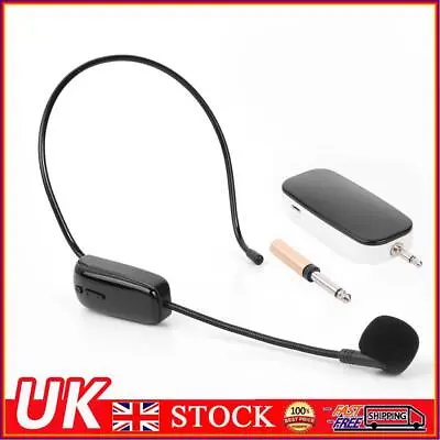 £17.39 • Buy UHF Headset Wireless Microphone With Receiver For Teaching Voice Amplifier