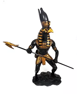 Egyptian Classical God Of The Sky And War Horus Ra With Pschent And Spear Statue • $45.99