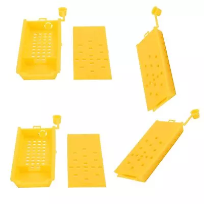 20Pcs Queen Bee Cages Yellow Plastic Capture Box Beekeeping Transport Tool FD • $13.70