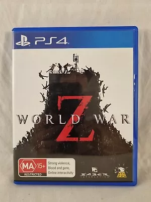 WORLD WAR Z - Sony Playstation 4 - PS4 Zombie Shooter Video Game • $20