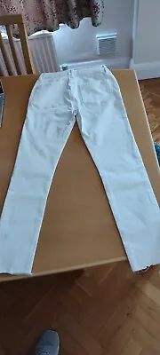 £9.99 • Buy Mint Velvet White Cropped Jeans Size 10s
