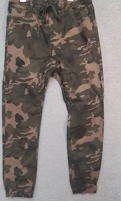 Victorious Jogger Pants  Twill Men's Size XL Olive Camo Jg804 Drop Crotch New  • $20.99