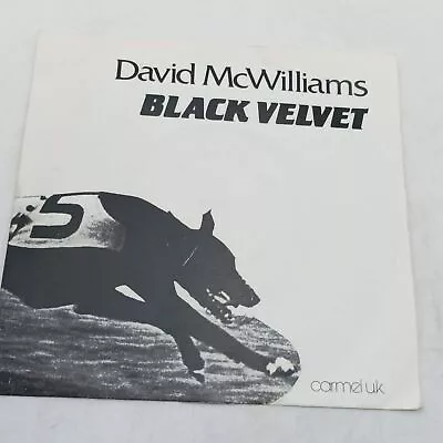 Black Velvet - David McWilliams 7  Single (1981) CAR101 Caramel UK • £9.99