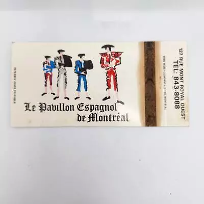 Vintage Matchbook Le Pavilion Espagnol De Montreal  • $2.47