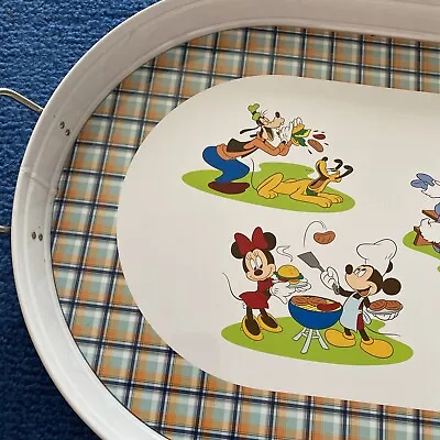 HTF VTG DISNEY STORE Mickey’s Summertime Fun BBQ Metal Serving Tray  New • $49.99