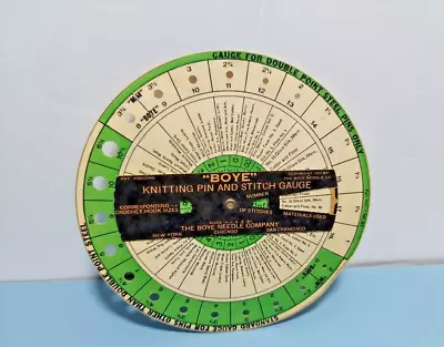 VTG Boye 1933 Knitting Pin & Stitch Gauge +LOT 12 Boye Flex Needles + MORE FLEX • $19.97