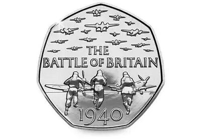 50p Coin | Battle Of Britain | 50 Pence | Fifty Pence | 2015 | 50 P • £11.99