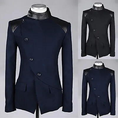 Men‘s Steampunk Vintage Jacket Gothic Victorian Frock Coat Uniform Tailcoat • $85.56