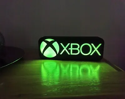 Xbox USB Sign USB Powered Led Night Light Xbox One Display Plaque Xbox 360 • £24.99