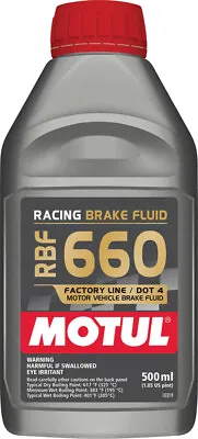 Motul RBF 660 Pro Racing Brake Fluid 1/2L 847205 / 101667 • $28.08