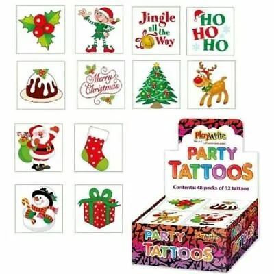 £1.49 • Buy Kids Christmas Temporary Tattoos Xmas Stocking Fillers Tattoo Stickers Party Bag