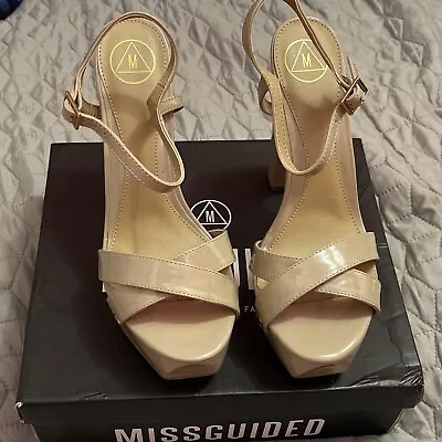£3.95 • Buy Missguided Shoes Size 7 Colour Taupe New In Box