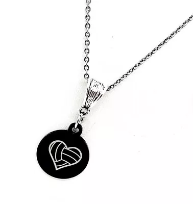 Volleyball Player Gift Volleyball Charm Necklace Volleyball Pendant Love • $19.95