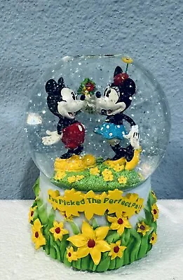 Disney Mickey And Minnie Mouse Snow Globe I’ve Picked The Perfect Pal Enesco • $22.99