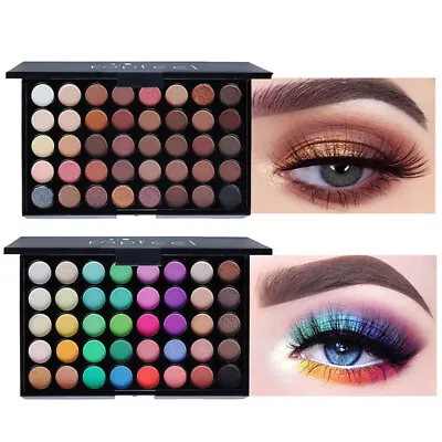 $12.67 • Buy 40 Colors Eyeshadow Palette Makeup Cream Eye Shadow Matte Shimmer Set Cosmetic~