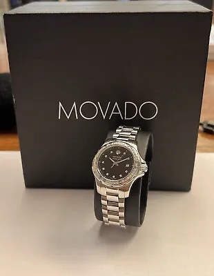 Movado Women’s Series 800 Diamond Silver 29mm Steel Sapphire Watch 2600079 • $499