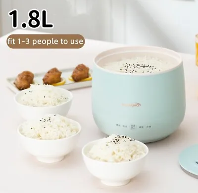 $39 • Buy 1.8L Rice Cooker Porridge Soup Maker Hot Pot Dormitory Non-stick Multicooker