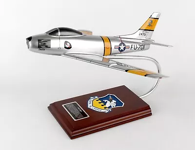 North American F-86 Sabre USAF Fighter Jet Mahogany Wood Airplane Model • $199.95