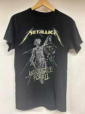 Metallica And Justice For All Album Tracks List Black T-Shirt Size Small No Tag • $14.40