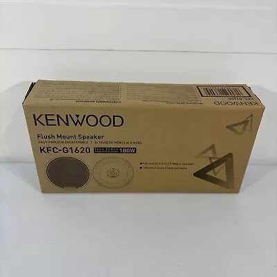 Brand New Kenwood KFC-G1620 2-Way 180W 6.5  Flush Mount Car Coaxial Speaker • $32