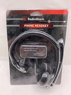 VTG Radio Shack Headset Use Landline Cordless Or Mobile Phones Noise Cancelling • £25.05