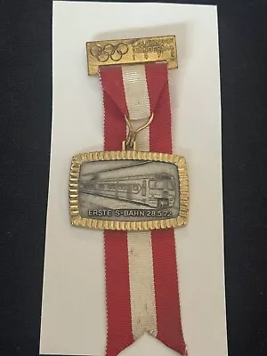 Authentic 1972 Munich Olympics Erste S-Bahn Medal/Ribbon • $15.35