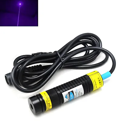 Violet/Blue 405nm 200mW Focusable Dot Laser Diode Module Positioning 5V 16x68mm • £28.18