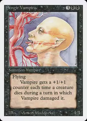 Sengir Vampire Revised PLD Black Uncommon MAGIC THE GATHERING CARD ABUGames • $1.65