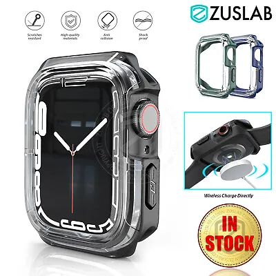 $8.05 • Buy For Apple Watch IWatch 8 7 SE 6 5 4 3 Case 40 41 44 45mm Clear Shockproof Cover